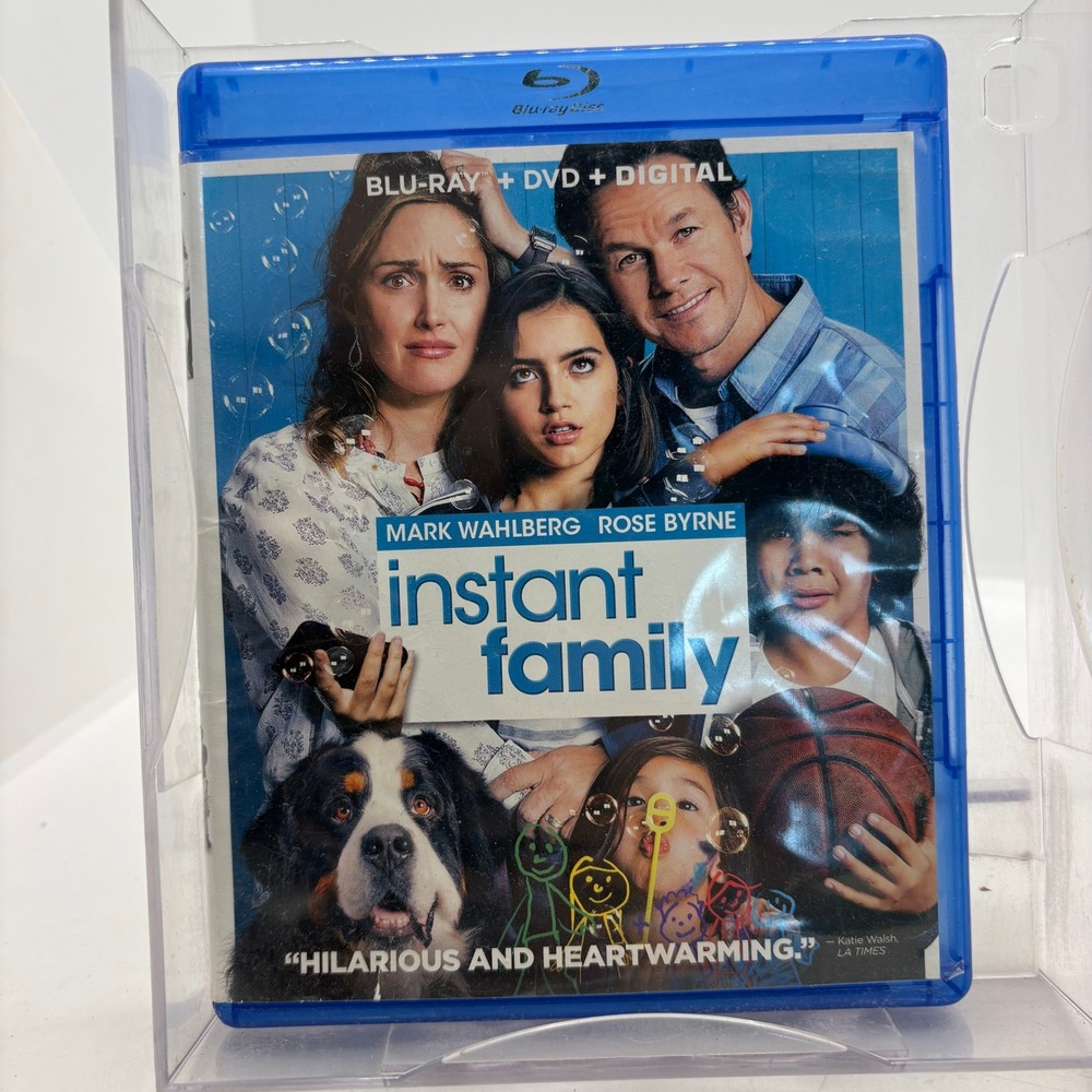 Instant Family Blu-ray DVD Mark Wahlberg Rose Byrne Comedy 2018 Movie